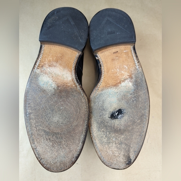 Allen Edmonds RANDOLPH (4809) Black Calfskin Leather Penny Loafers Sz 10.5E. Rep - Picture 11 of 11